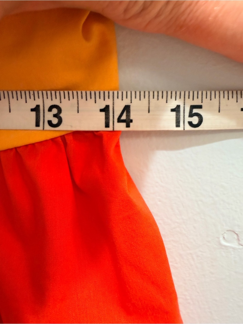 Marc New York Colorblock Tiered Midi Dress Sunset Yellow Orange Pink Bows M - Picture 13 of 14